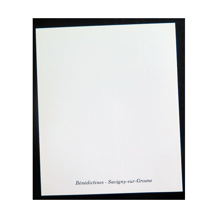 IMAGE PIEUSE : Carte des Bénédictines de Savigny sur Grosne 9,7 x 11 cm