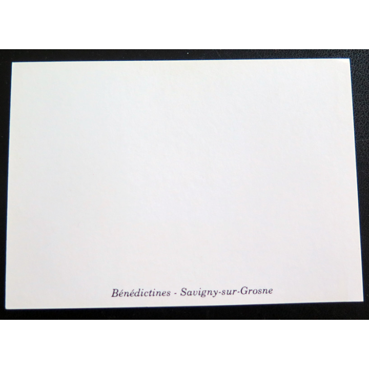 IMAGE PIEUSE : Carte des Bénédictines de Savigny sur Grosne 11 x 8 cm