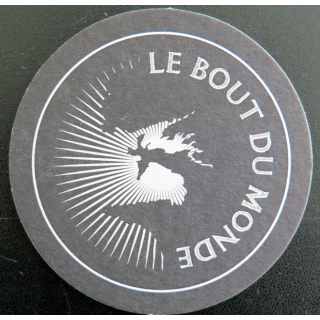 DESSOUS DE VERRE A BIÈRE Le bout du Monde diamètre 9 cm