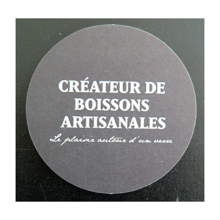 DESSOUS DE VERRE A BIÈRE Le bout du Monde diamètre 9 cm