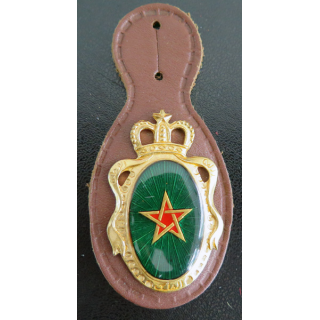 insigne de la garde de la gendarmerie royale du Maroc sur cuir