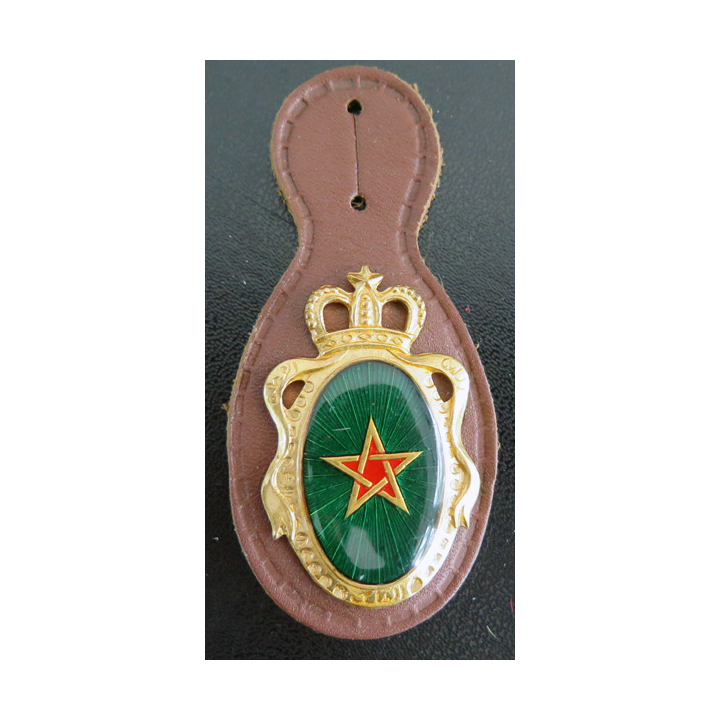 insigne de la garde de la gendarmerie royale du Maroc sur cuir