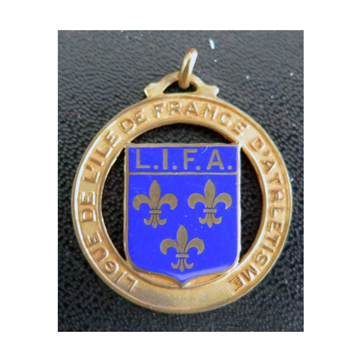 LIFA : médaille de la ligue de l'île de France d'athlétisme  attribuée en 1956 à M. Ehrhard 4 x 100 m