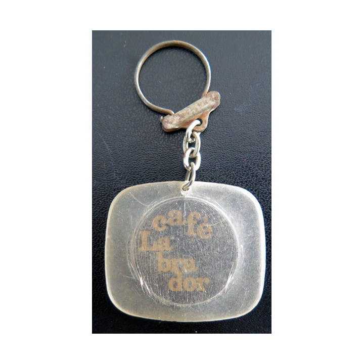 Porte clefs Vintage des années 1950-1960 : café labrador