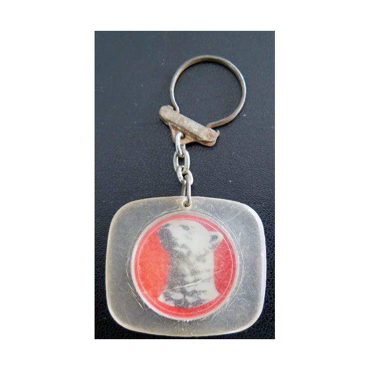 Porte clefs Vintage des années 1950-1960 : café labrador