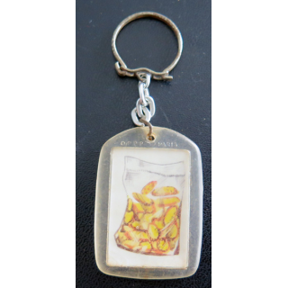 Porte clefs Vintage des années 1950-1960 : Biscuiterie Mirabeau Colombier Saugnieu
