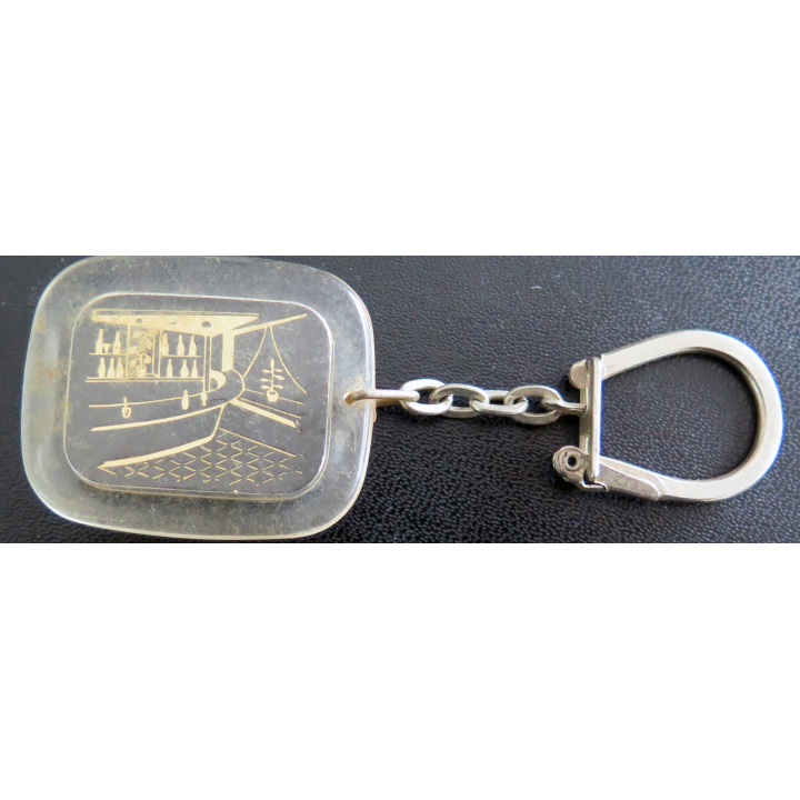 Porte clefs Vintage des années 1950-1960 : Bar Blondel Le Havre