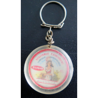 Porte clefs Vintage des années 1950-1960 : Camembert Pont-L'évèque