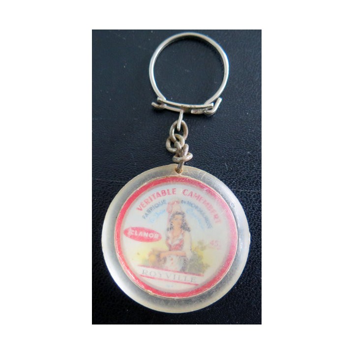 Porte clefs Vintage des années 1950-1960 : Camembert Pont-L'évèque