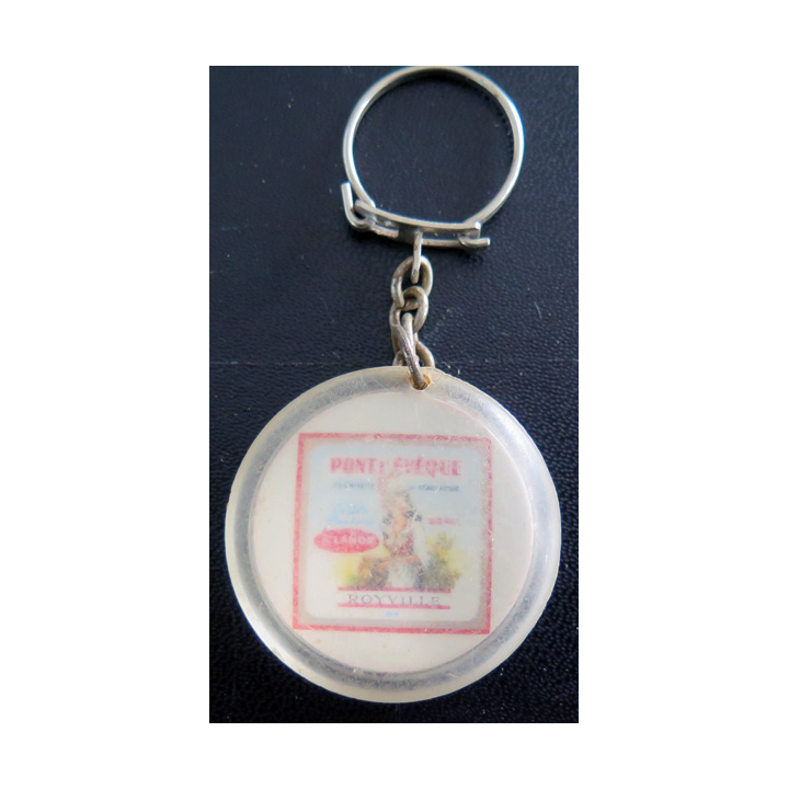 Porte clefs Vintage des années 1950-1960 : Camembert Pont-L'évèque