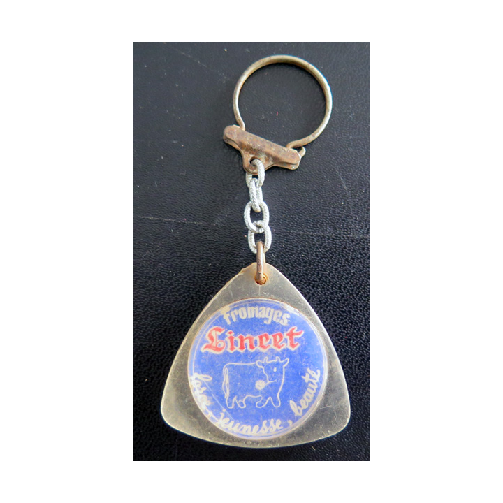 Porte clefs Vintage des années 1950-1960 : Fromages Lineet Provence