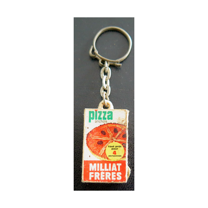Porte clefs Vintage des années 19501960 : Pizza Milliat Frères