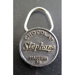 Porte clefs Vintage des années 1950-1960 : Chocolat Stéphane Halluin 59