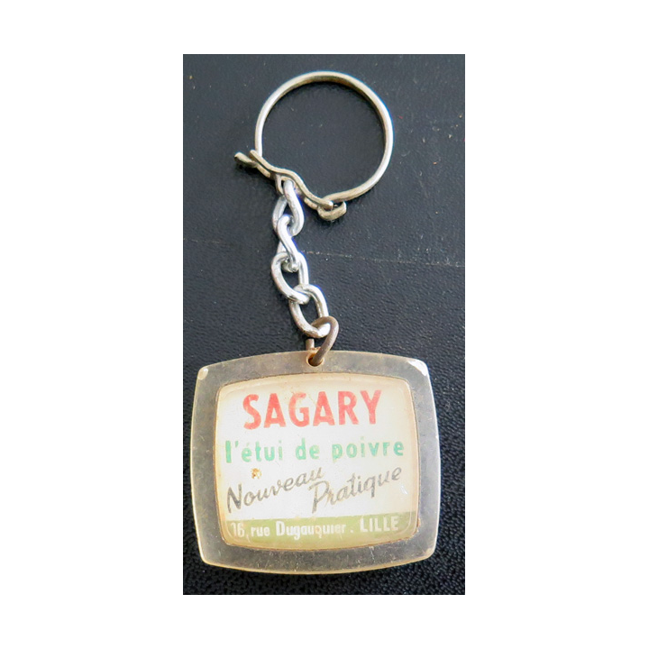 Porte clefs Vintage des années 1950-1960 : SAGARY L'étui de poivre