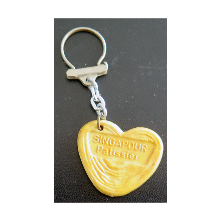 Porte clefs Vintage des années 1950-1960 : Singapour Patissier