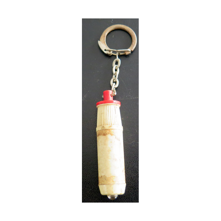Porte clefs Vintage des années 1950-1960 : lampe de poche (difficile à ouvrir)