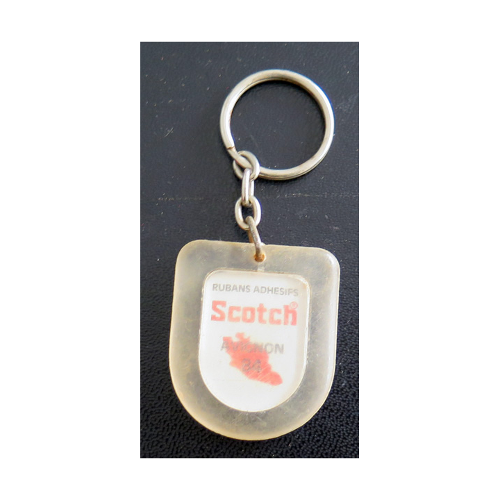 Porte clefs Vintage des années 1950-1960 : Ruban adhésif Scotch Vaucluse