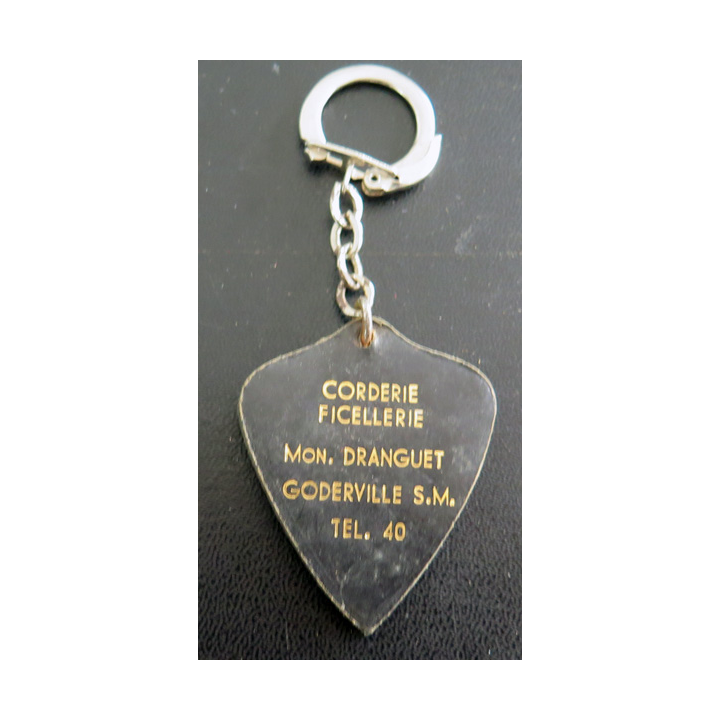 Porte clefs Vintage des années 1950-1960 : Corderie ficellerie Dranguet Goderville
