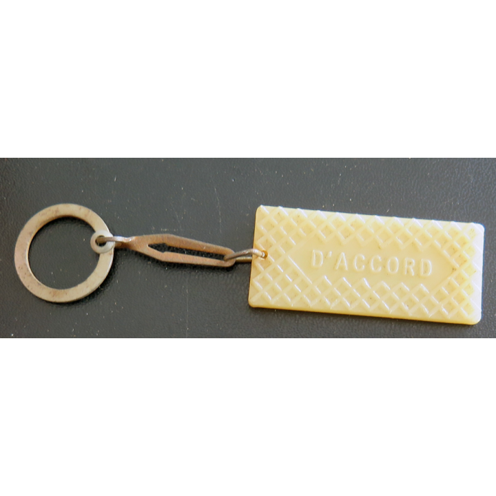 Porte clefs Vintage des années 1950-1960 : Gaufrettes Oudin