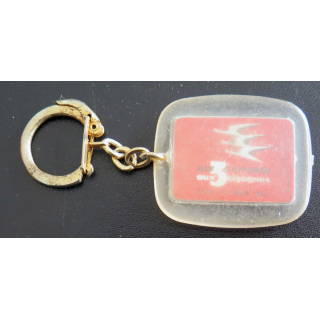 Porte clefs Vintage des années 1950-1960 : Biscuiterie aux 3 cigognes Neuville en Ferrain