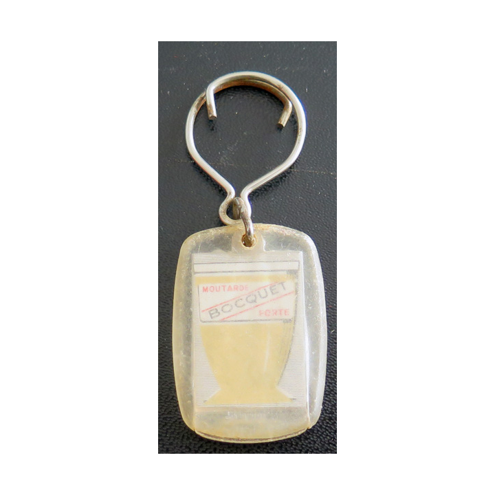 Porte clefs Vintage des années 1950-1960 : Moutarde Bocquet douce