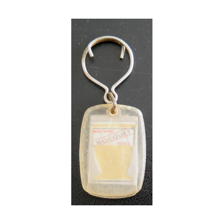 Porte clefs Vintage des années 1950-1960 : Moutarde Bocquet douce