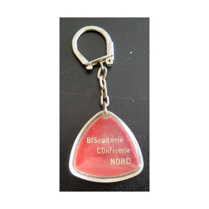 Porte clefs Vintage des années 1950-1960 : BISCONOR Biscuiterie confiserie Nord