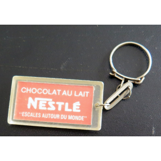 Porte clefs Vintage des années 1950-1960 : Chocolat au lait Nestlé