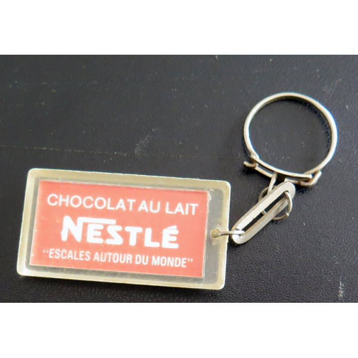 Porte clefs Vintage des années 1950-1960 : Chocolat au lait Nestlé