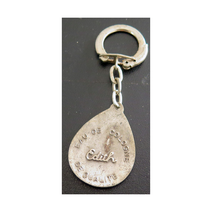 Porte clefs Vintage des années 1950-1960 : Eau de Cologne Edith