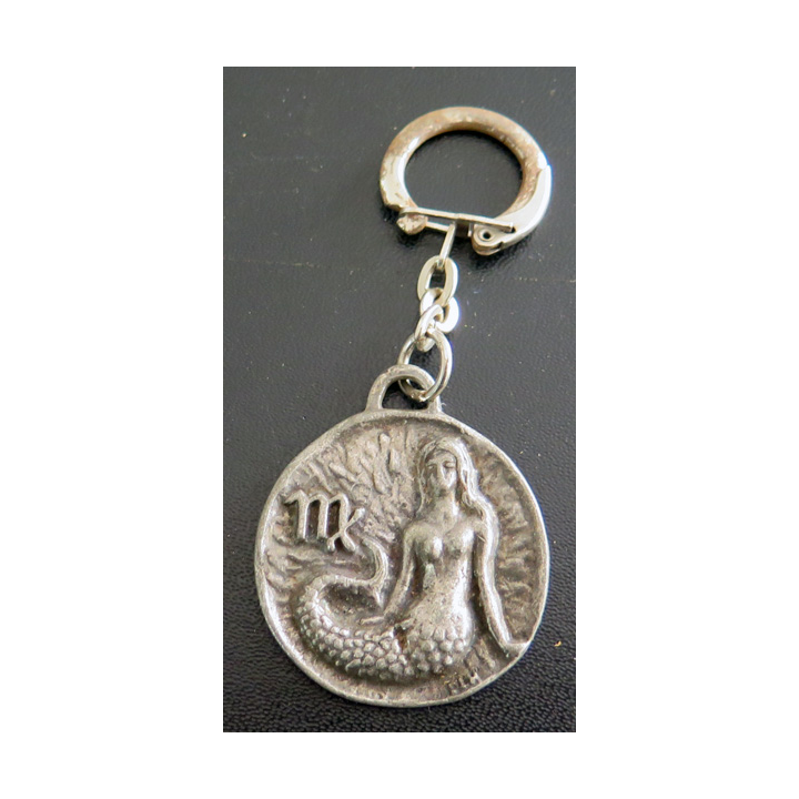 Porte clefs Vintage des années 1950-1960 : Vierge 24 Août 23 septembre