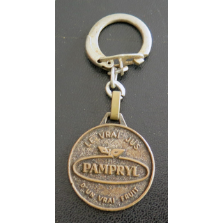 Porte clefs Vintage des années 1950-1960 : Pampryl le vrai jus un vrai fruit
