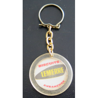Porte clefs Vintage des années 1950-1960 : Biscuits Lemerre Avranches