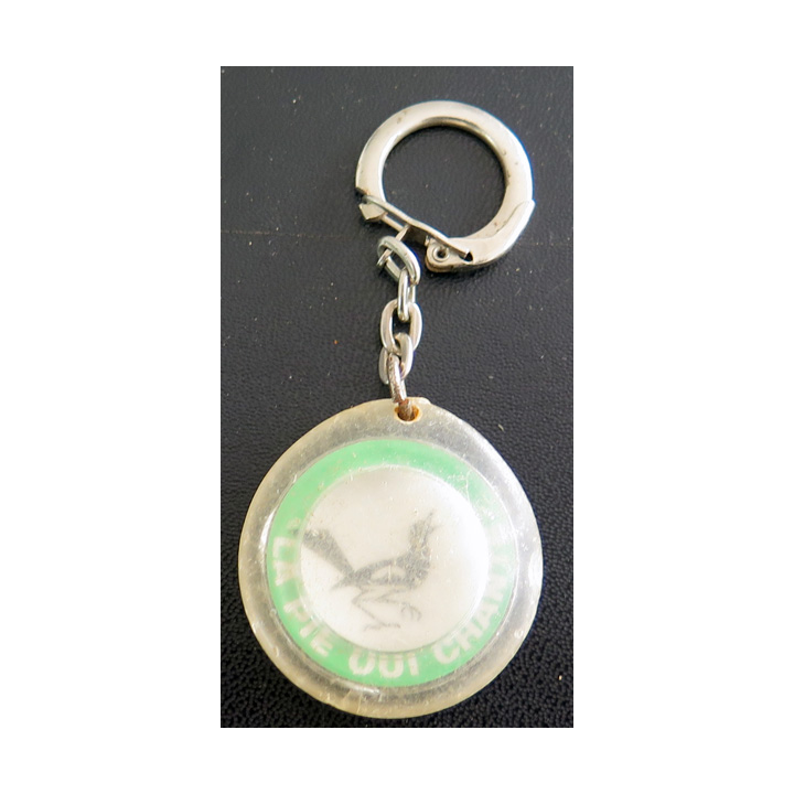 Porte clefs Vintage des années 1950-1960 : Mi-Cho-Co la Pie qui chante