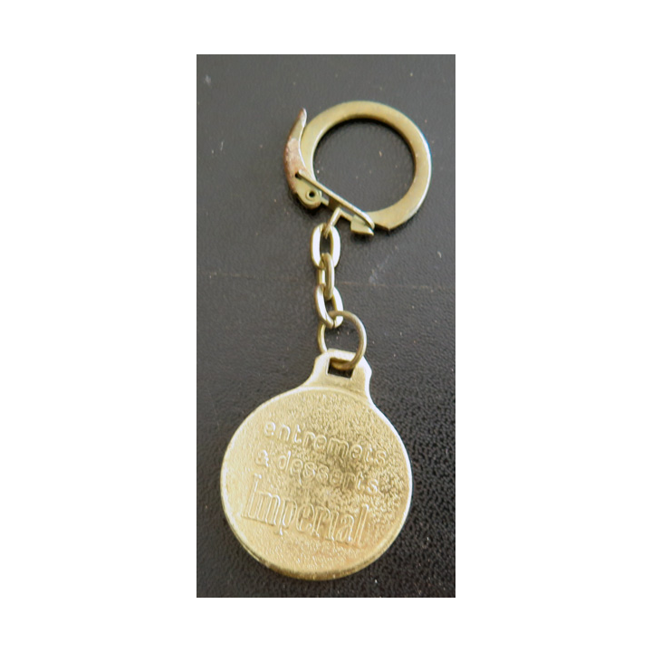 Porte clefs Vintage des années 1950-1960 : Entremets à desserts Impérial