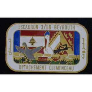 LIBAN : ESCADRON 3-18 A BEYROUTH DÉTACHEMENT CLEMENCEAU