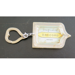 Porte clefs Vintage des années 1950-1960 : Confiserie Daccord Limoges