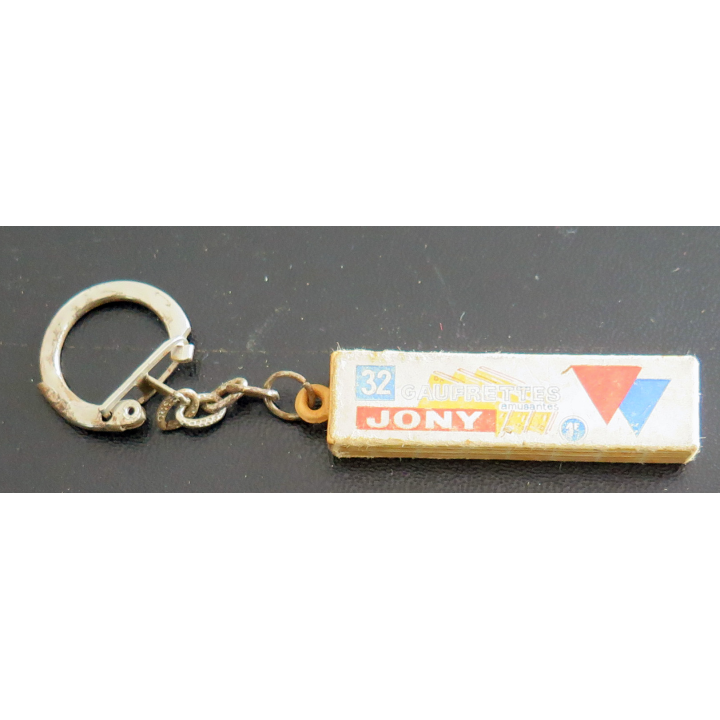 Porte clefs Vintage des années 1950-1960 : Gaufrettes Jony