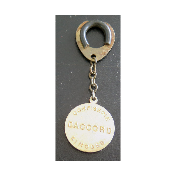 Porte clefs Vintage des années 1950-1960 : Confiserie Daccord Limoges