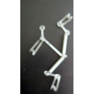 support mural d'assiette à ressort et à 3 branches