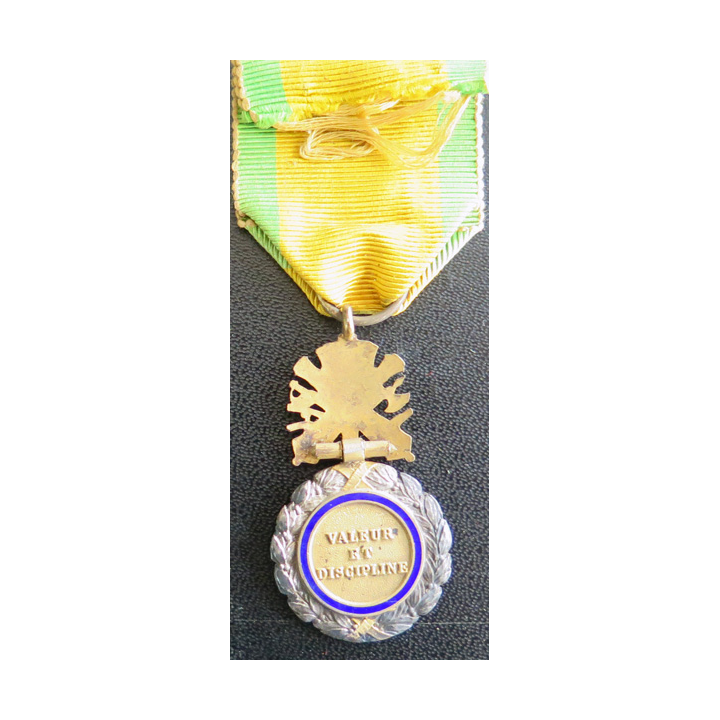 FRANCE : Médaille militaire 1870 3° république en argent émaux parfaits