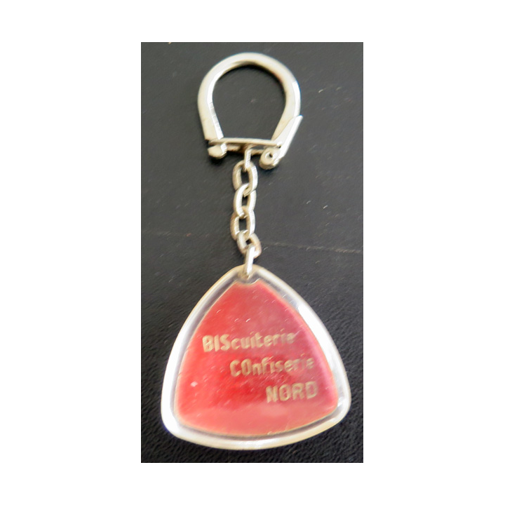Porte clefs Vintage des années 1950-1960 : Bisconord biscuiterie confiserie Nord