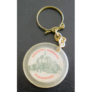 Porte clefs Vintage des années 1950-1960 : Biscuiterie Lemerre Avranches