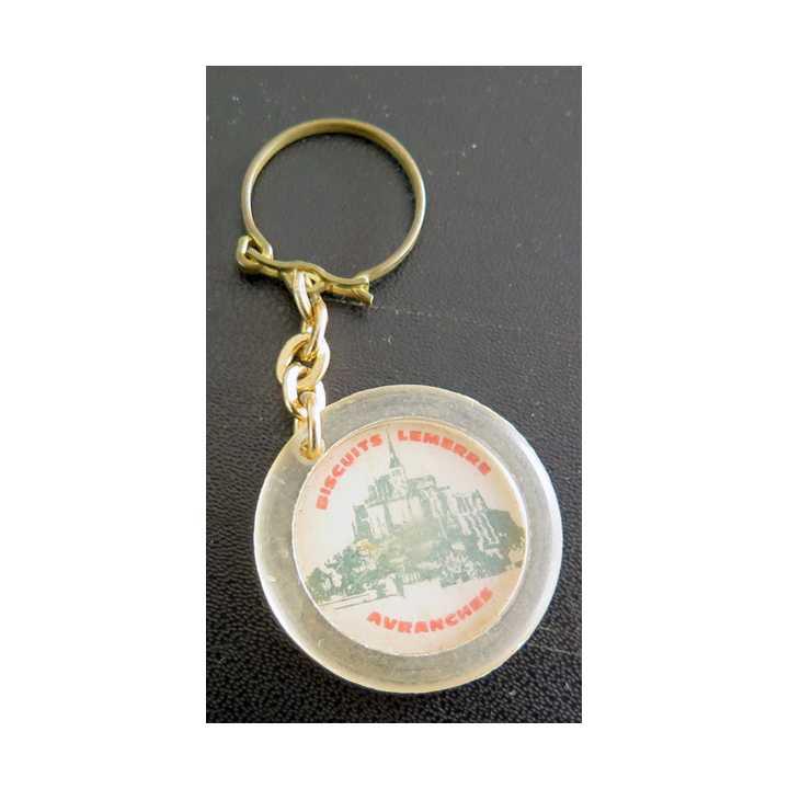 Porte clefs Vintage des années 1950-1960 : Biscuiterie Lemerre Avranches