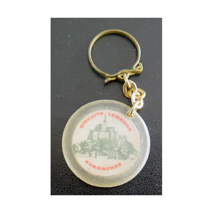 Porte clefs Vintage des années 1950-1960 : Biscuiterie Lemerre Avranches