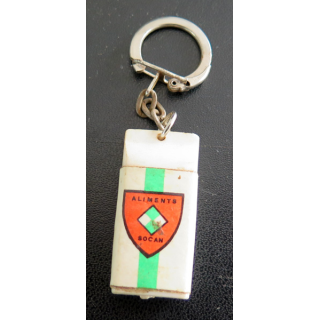 Porte clefs Vintage des années 1950-1960 : Aliments Socan Motteville