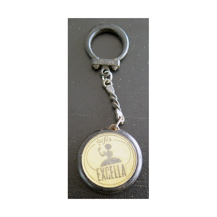Porte clefs Vintage des années 1950-1960 : Cafés Excella