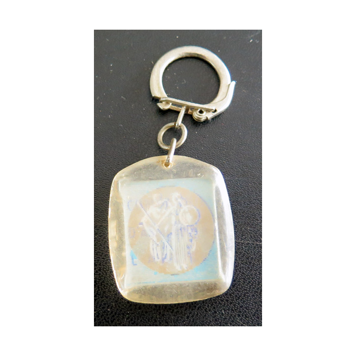 Porte clefs Vintage des années 1950-1960 : Compagnie d'assurances Abeille (2 lectures)