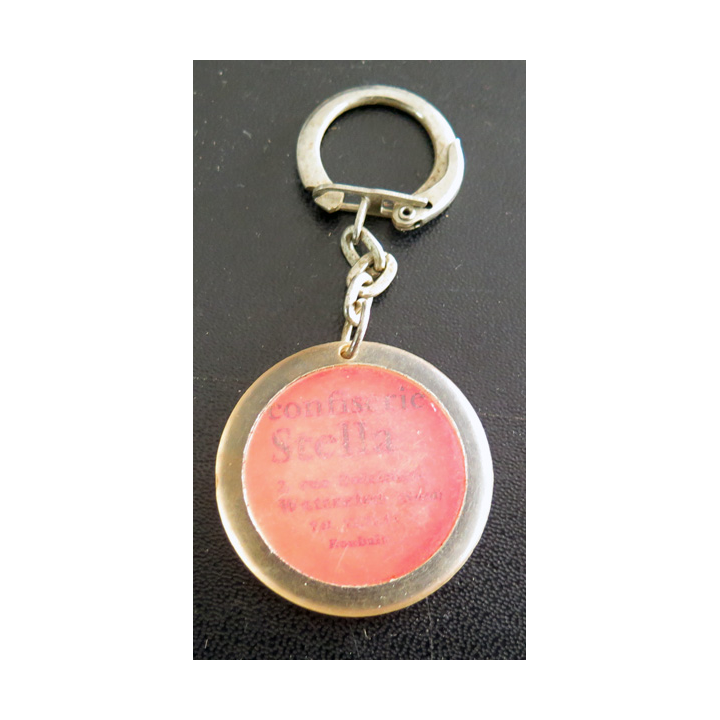 Porte clefs Vintage des années 1950-1960 : Confiserie Stella Wattrelos
