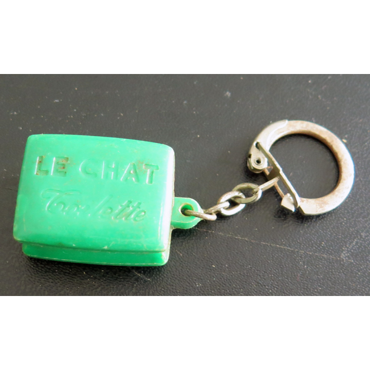Porte clefs Vintage des années 1950-1960 : Le Chat Toilette